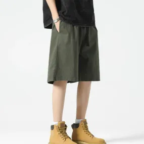 MRBO Green Cotton Summer Shorts