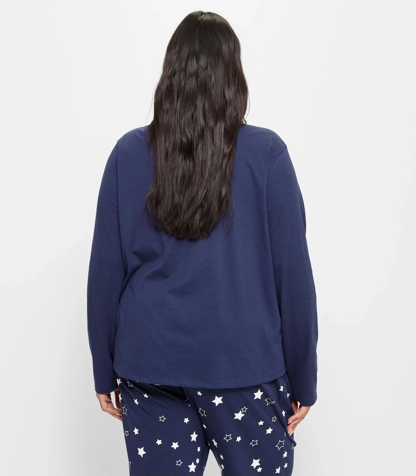 popular  Plus Size Print Jersey Sleep Top