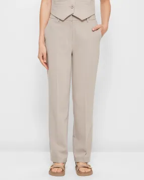 popular  Tailored Tapered Leg Pants - Preview - Mushroom