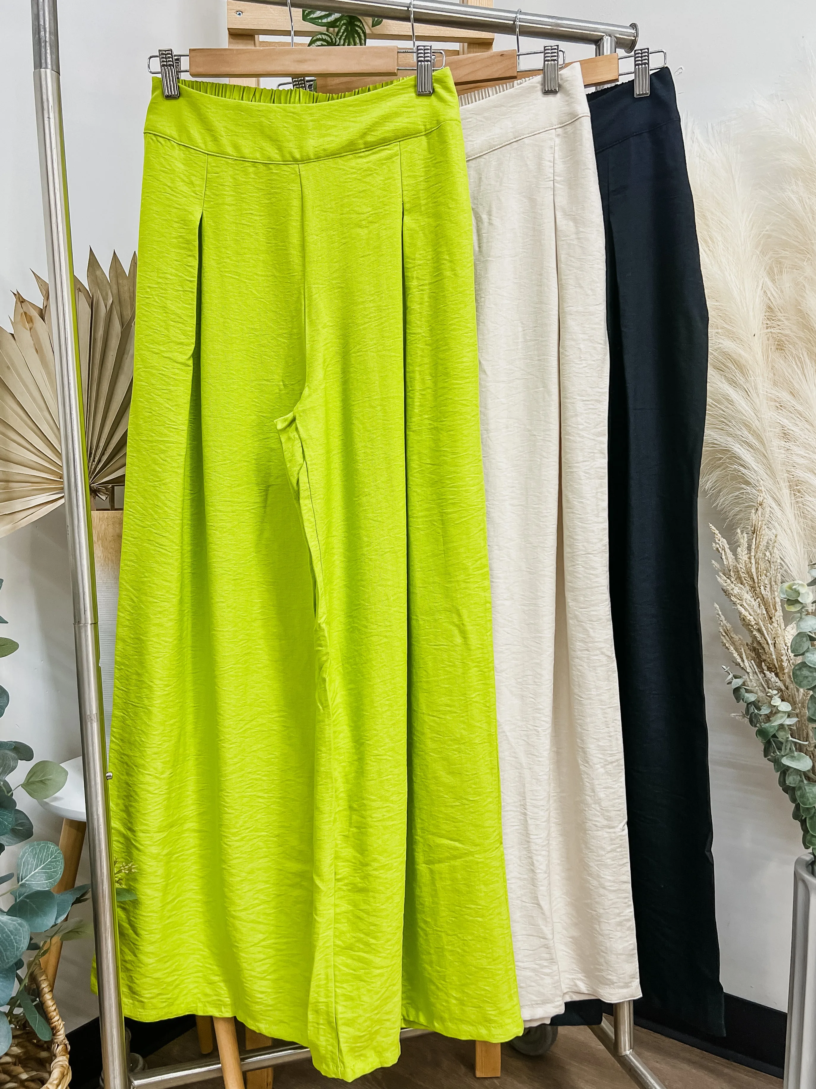 Rebecca Linen High Waist Pants
