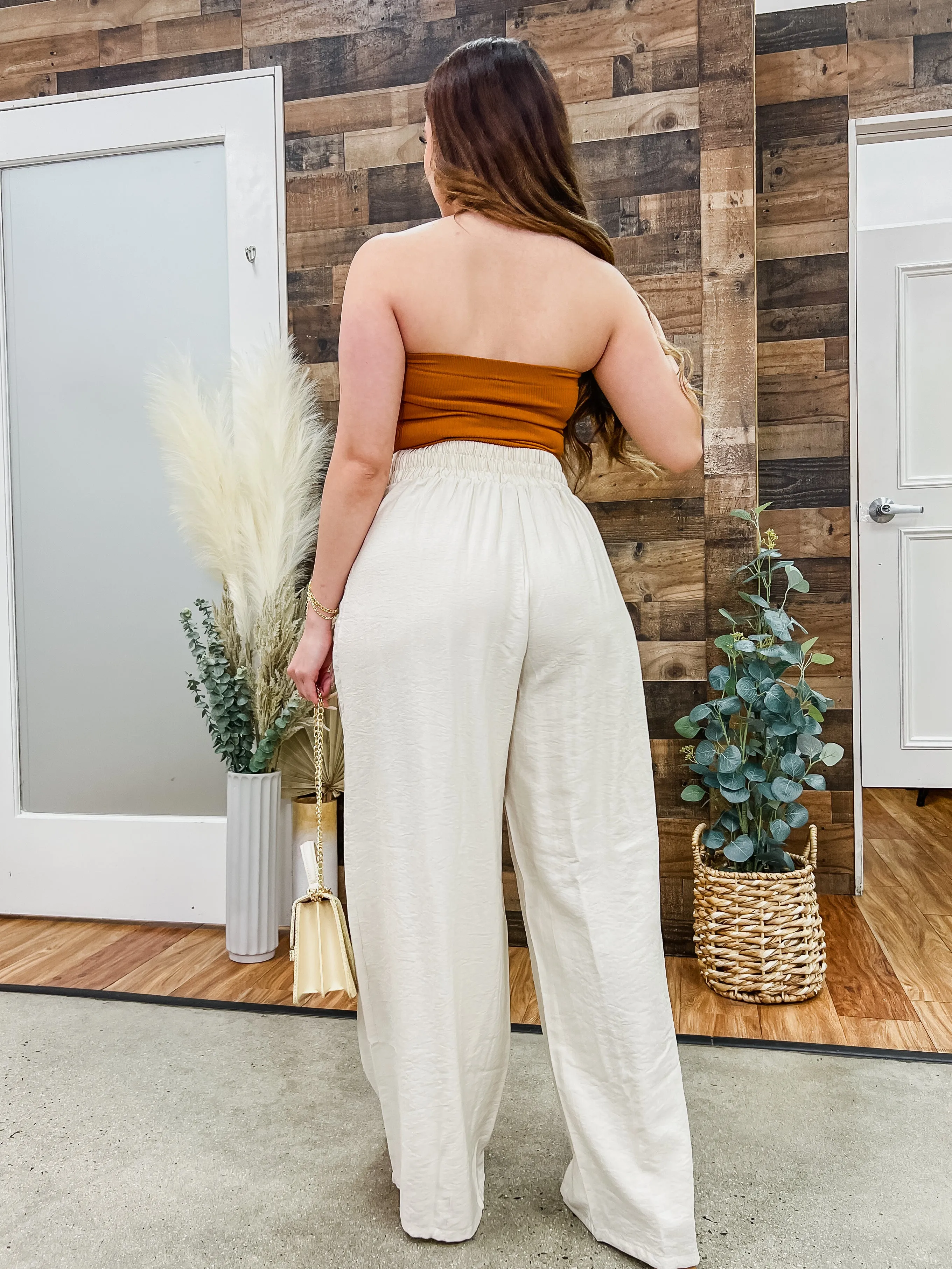 Rebecca Linen High Waist Pants