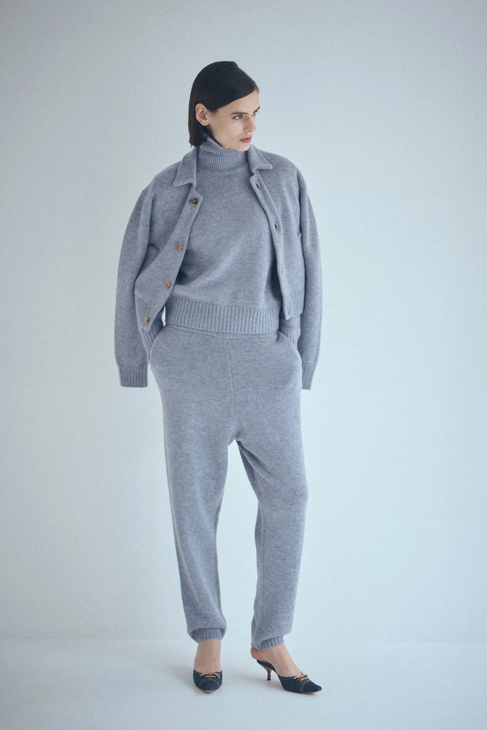 SEA MERINO WOOL LOOSE KNIT PANTS