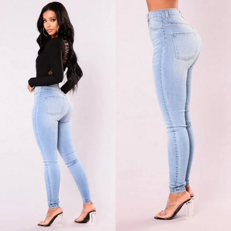 Slim Fit women's blue jeans