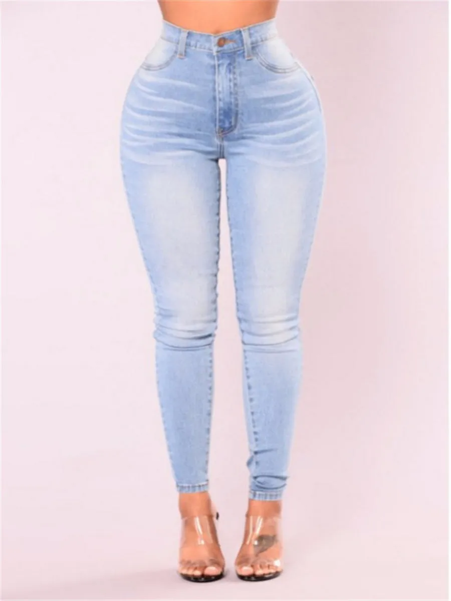 Slim Fit women's blue jeans