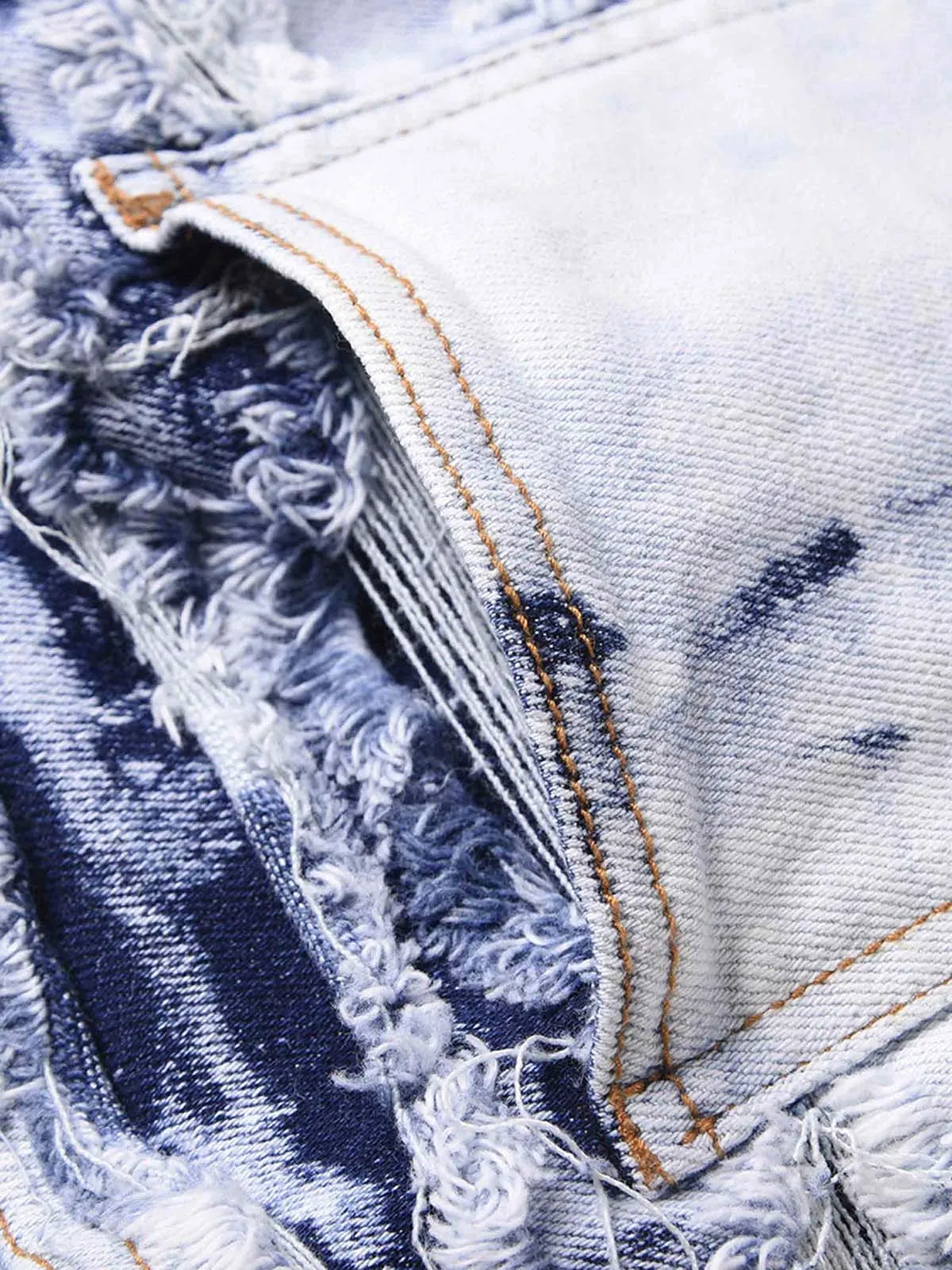 Sneakerhill High Street Old Washed Slim Fit Jeans Pants - 1492