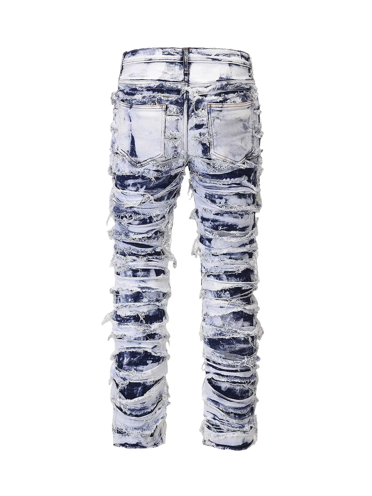 Sneakerhill High Street Old Washed Slim Fit Jeans Pants - 1492