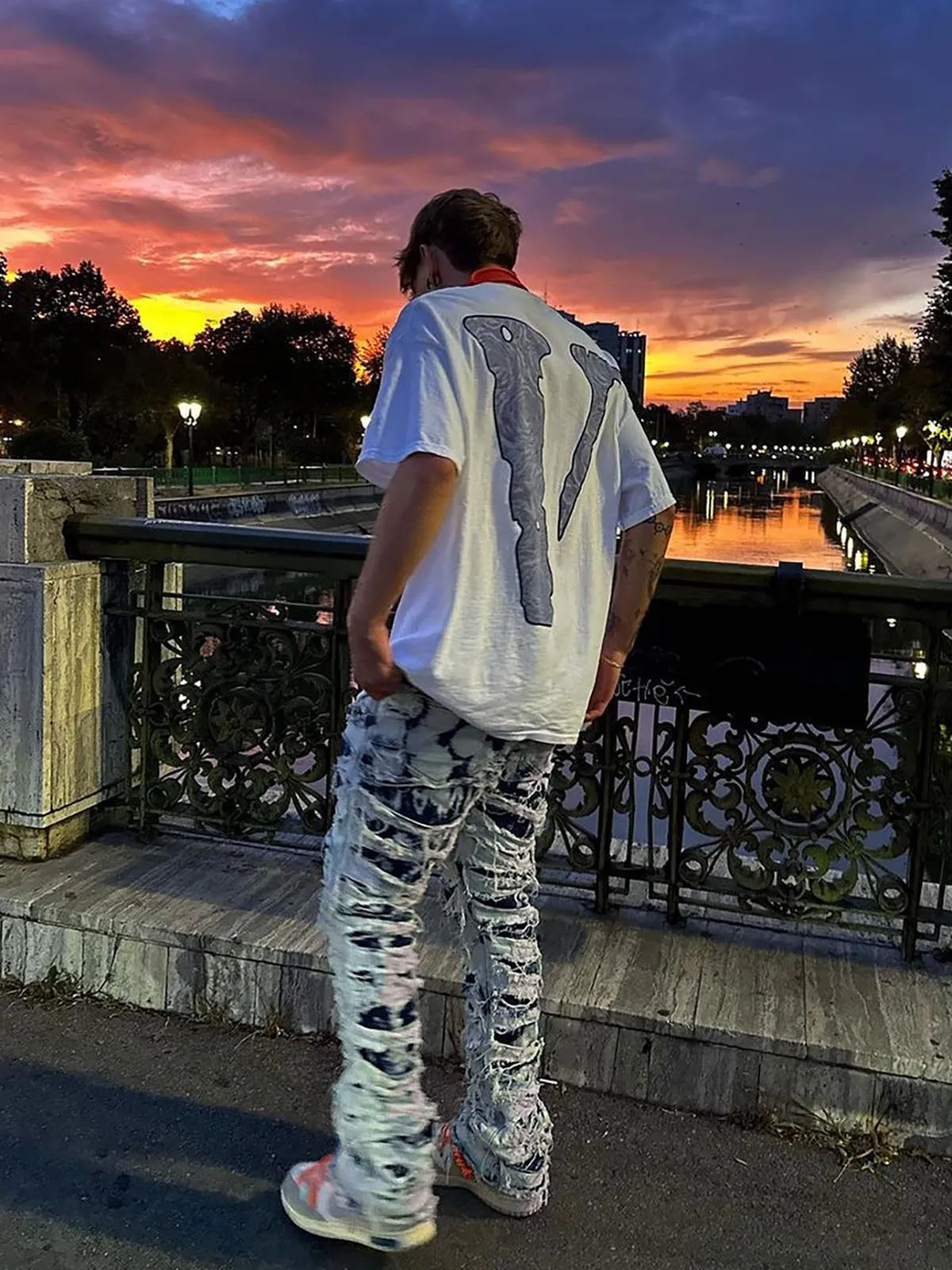 Sneakerhill High Street Old Washed Slim Fit Jeans Pants - 1492