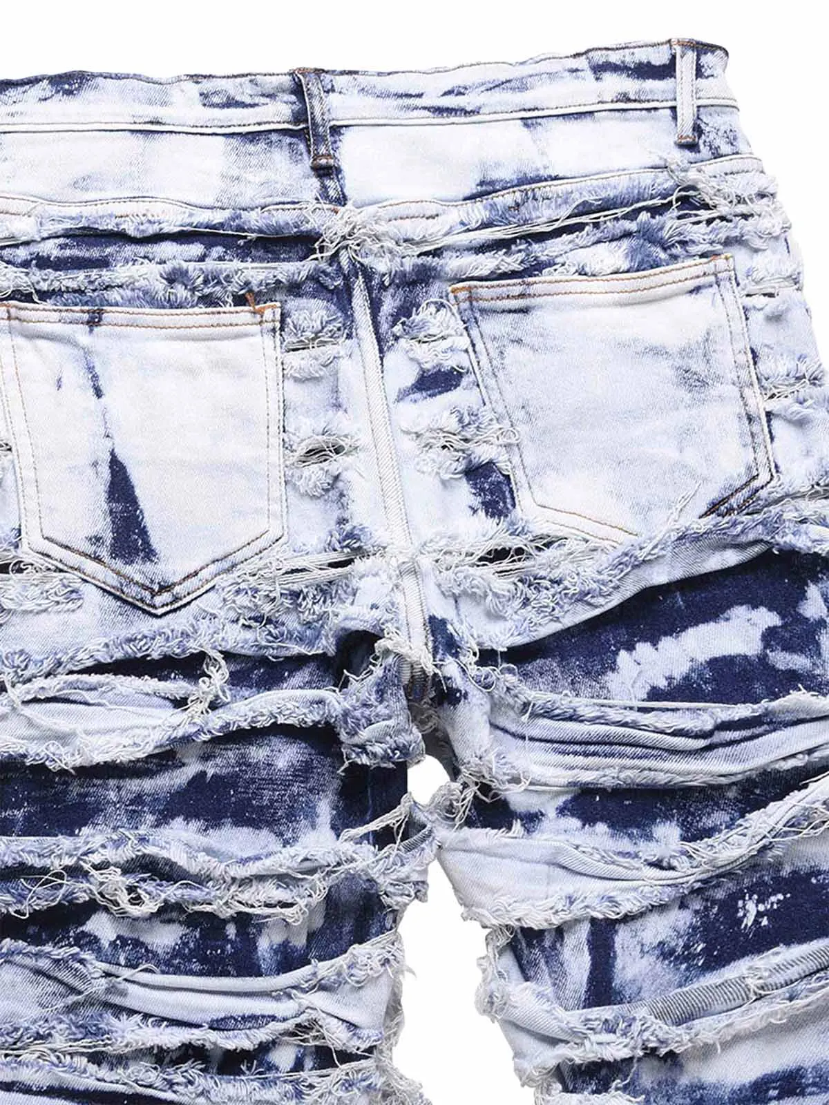 Sneakerhill High Street Old Washed Slim Fit Jeans Pants - 1492