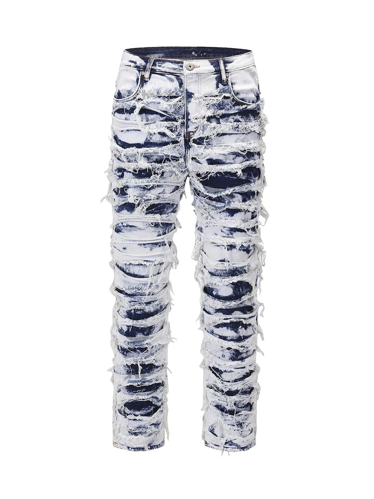 Sneakerhill High Street Old Washed Slim Fit Jeans Pants - 1492