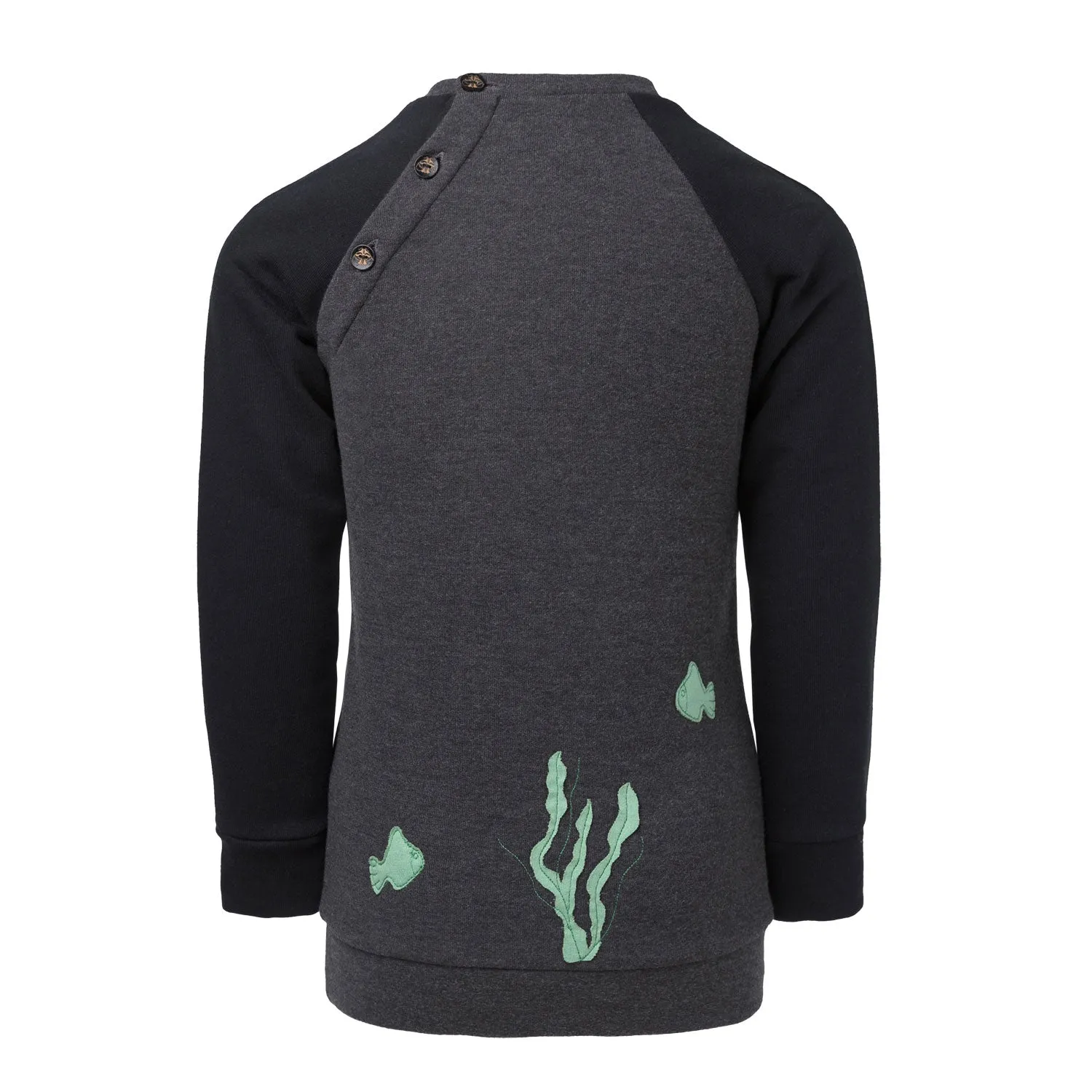 Sweatshirt met marine-applicatie 