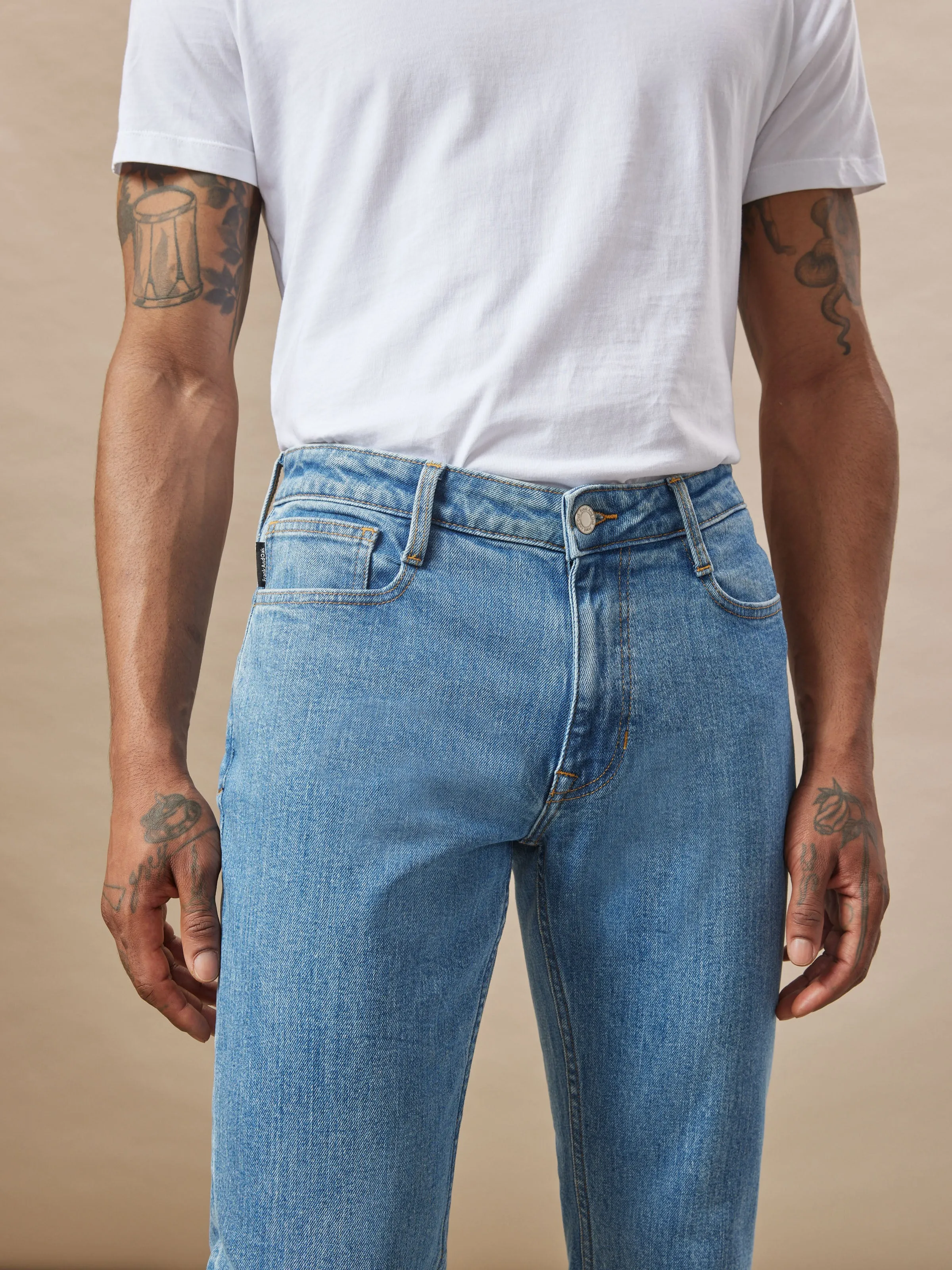 The Adam Slim Fit Jean in Light Blue