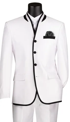 Vinci S4HT-1-WH Mens Suit