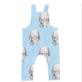 Vintage Blue Bunny Long Leg Overalls