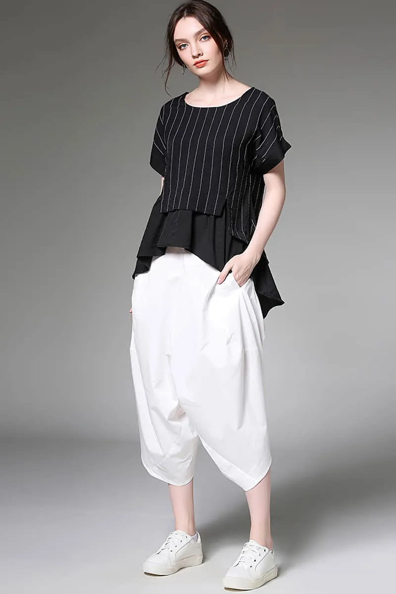 Women's plus size loose all-match harem pants