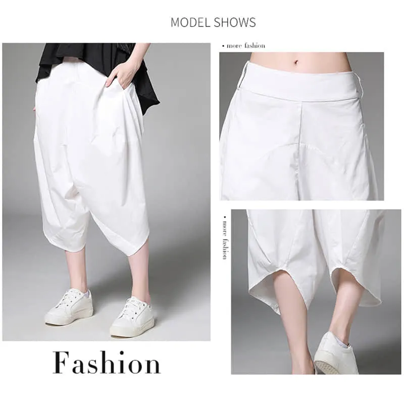 Women's plus size loose all-match harem pants